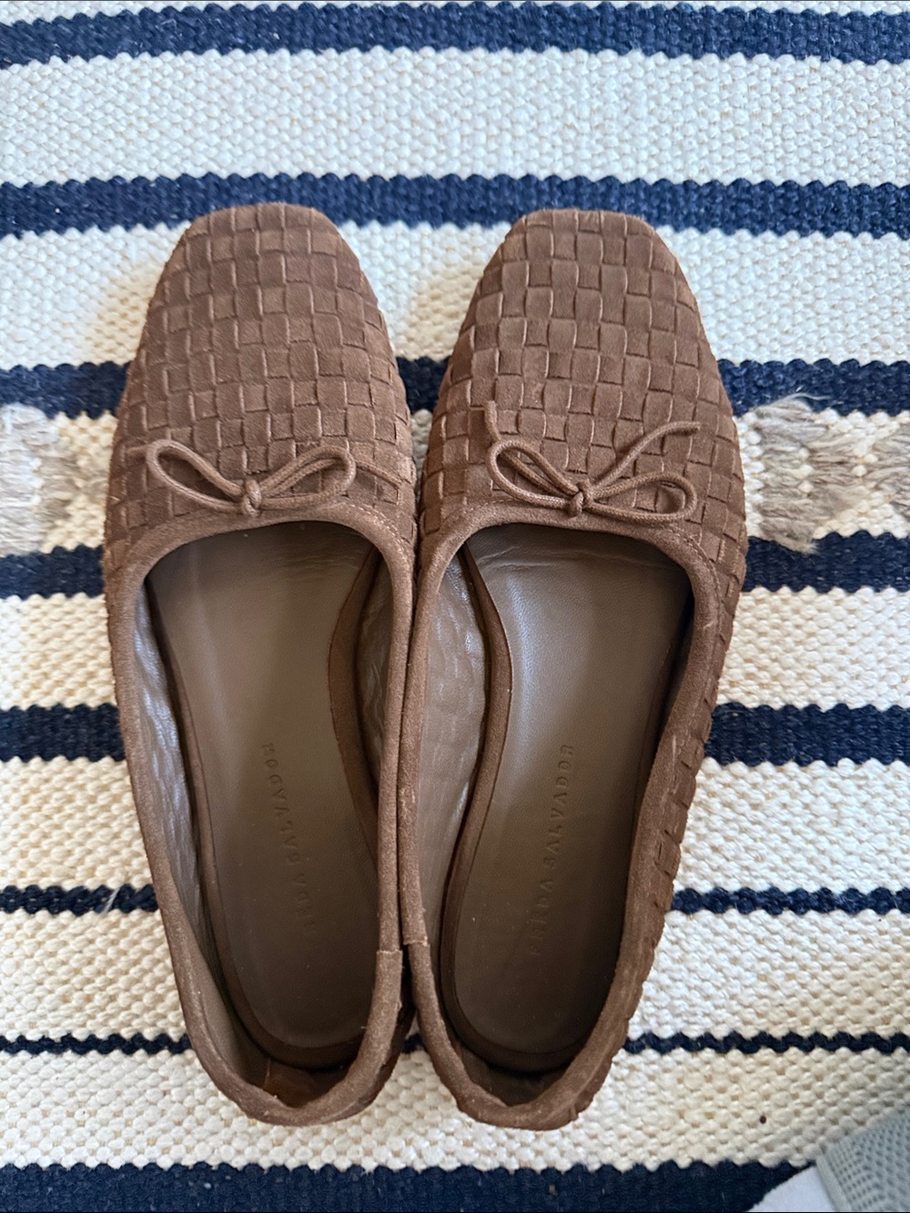 Freda Salvador - Jada Square Toe Ballet Flats- size 9, Brown Suede - Picture 1 of 6